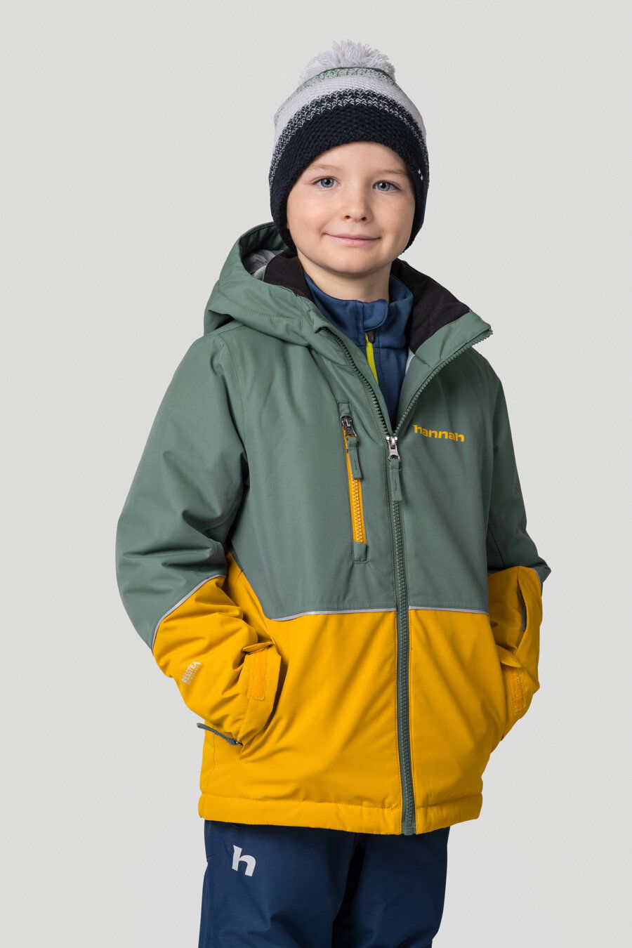 Jacket HANNAH KIDS ANAKIN JR Kids, dark forest/golden yellow