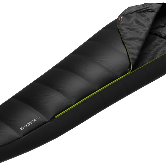 Sleeping bag HANNAH CAMPING SHERPA 160 MT-P Uni, dark shadow/castle rock(green)