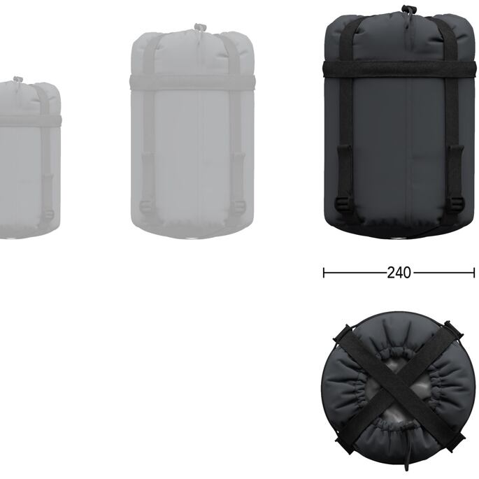 Spací pytel HANNAH SHERPA 300 MT-P, anthracite/dark shadow (green)