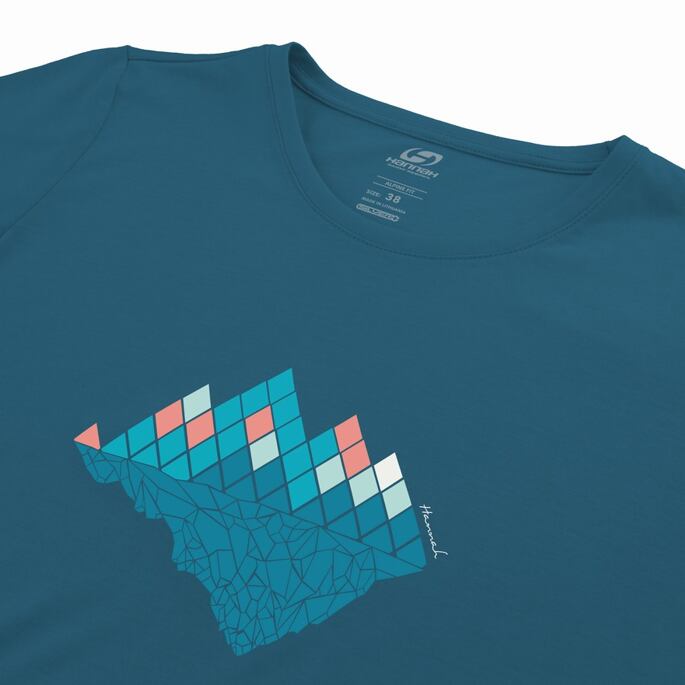 T-shirt - short-sleeve HANNAH COREY II Lady, Moroccan blue