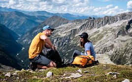 Hiking fine dining