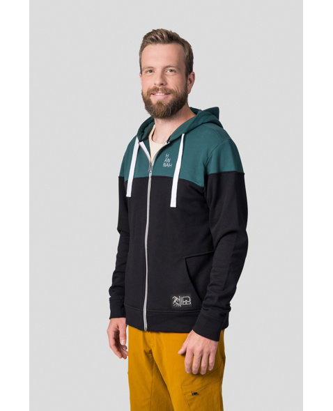 Pánská mikina HANNAH FEZCO, anthracite/dark green