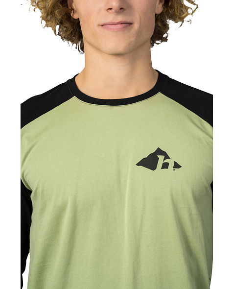 Pánské tričko HANNAH HANES, mosstone/anthracite