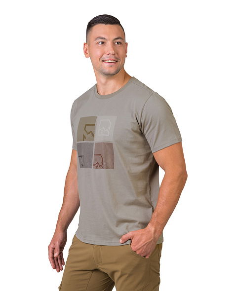 Pánské tričko HANNAH RAMONE, timber wolf (brown)