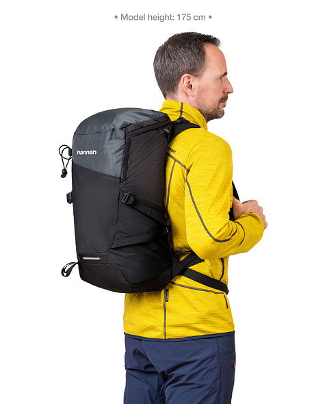 Backpack HANNAH CAMPING RAVEN 24 Uni, anthracite/grey