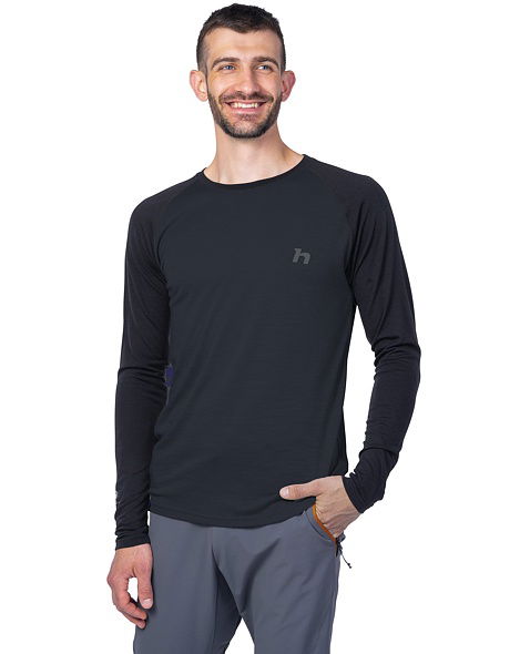 Pánské tričko HANNAH TAREGAN L/S Man, anthracite