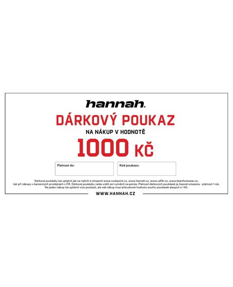 Dárkový poukaz 1000 Kč