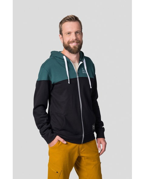 Pánská mikina HANNAH FEZCO, anthracite/dark green