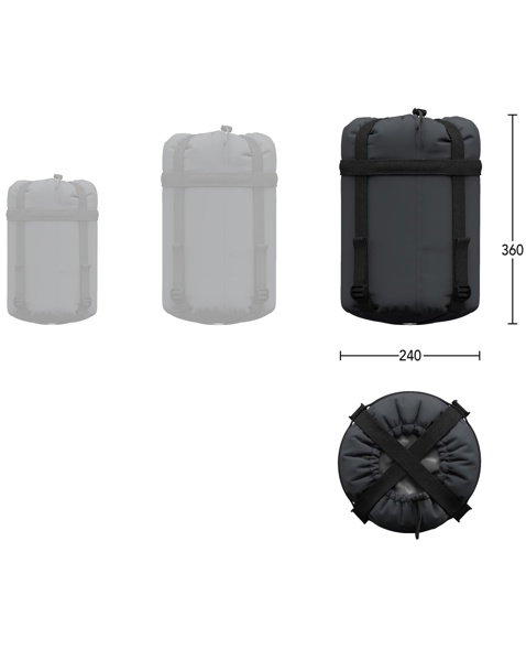 Spací pytel HANNAH SHERPA 300 MT-P, anthracite/dark shadow (green)