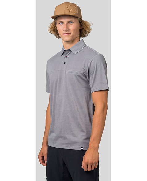 Pánská polokošile HANNAH KAJAN, steel gray mel