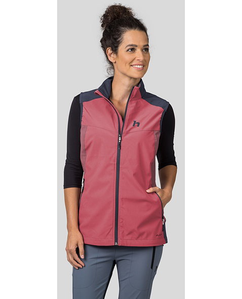 Dámska vesta HANNAH PULLA VEST, baroque rose/india ink