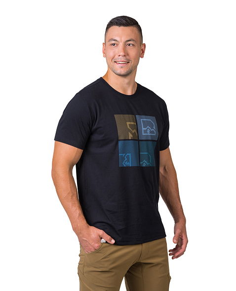 Pánské tričko HANNAH RAMONE, anthracite (blue)