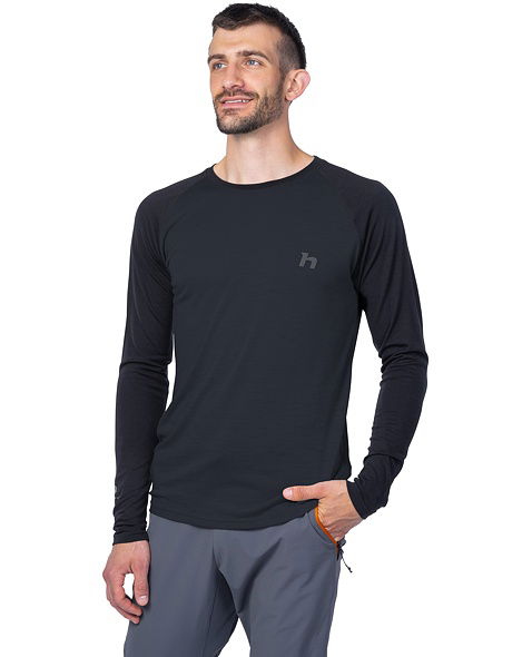 Pánské tričko HANNAH TAREGAN L/S Man, anthracite