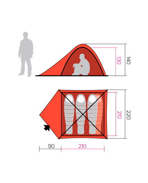 Stan HANNAH CAMPING TYCOON 4, spring green/cloudy gray