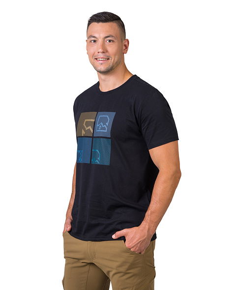 Pánské tričko HANNAH RAMONE, anthracite (blue)