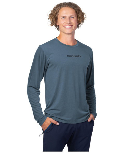 T-shirt HANNAH BINE L/S Men, anthracite