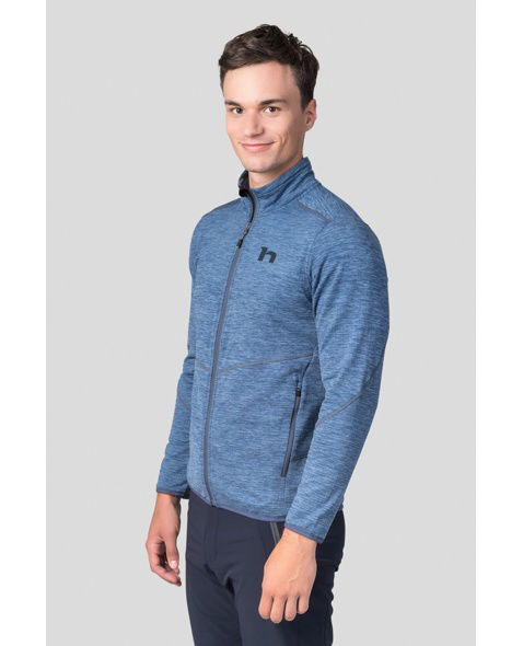 Pánská mikina HANNAH DAMAR HOODY, blue shadow mel