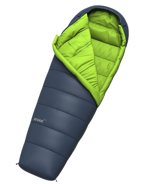 Spací vak HANNAH CAMPING BIVAK 240 Uni, midnight navy/lime green II