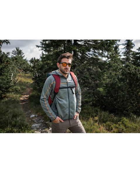 Pánská mikina HANNAH DERRON, dark forest mel