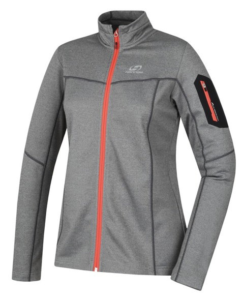 Dámská mikina HANNAH THEA, light gray mel (coral)