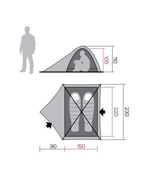 Tent HANNAH CAMPING SERAK 2