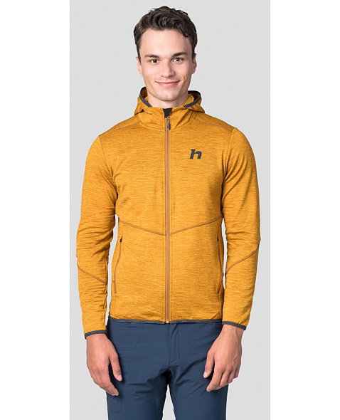 Pánská mikina HANNAH DAMAR HOODY, golden yellow mel