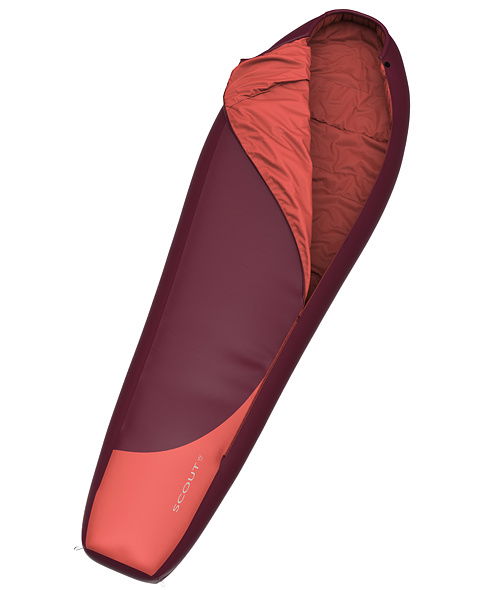 Sleeping bag HANNAH CAMPING SCOUT W 120 Lady, rhododendron/poppy red II