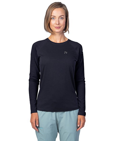 Dámské tričko HANNAH LESLIE LS, anthracite