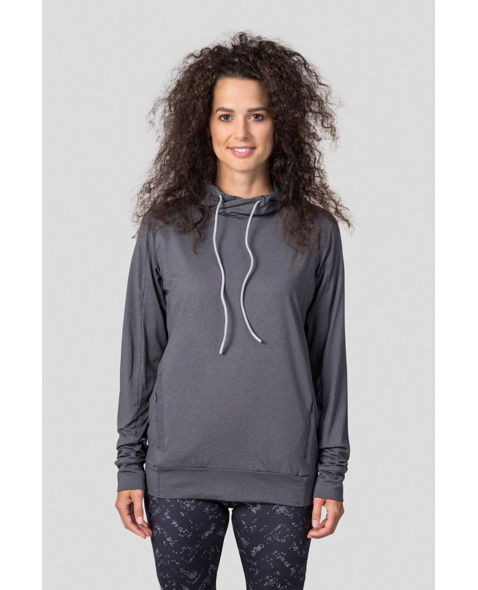 Hoodie HANNAH VERNITA Lady, asphalt mel