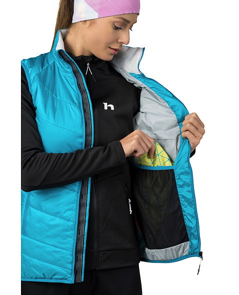 Dámska vesta HANNAH MIRRA VEST, scuba blue