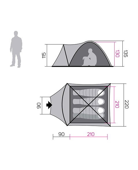 Tent HANNAH CAMPING HOVER 4