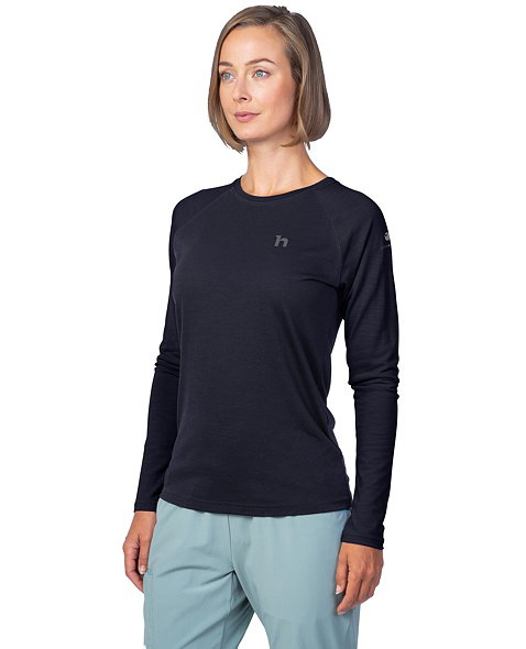 Dámské tričko HANNAH LESLIE LS, anthracite