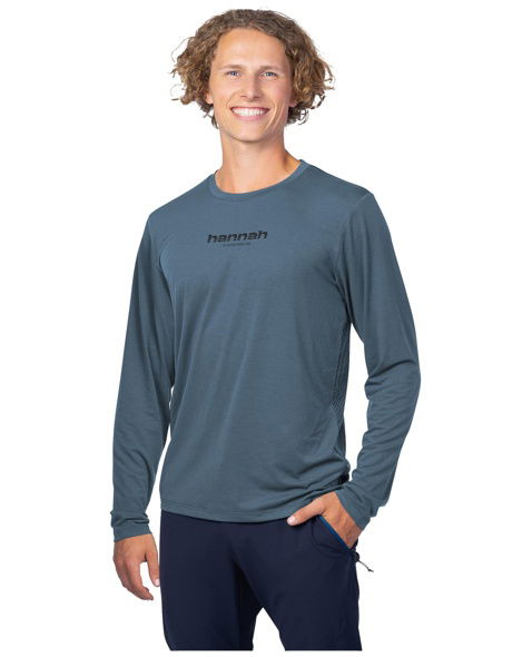 Tričko - dlouhý rukáv HANNAH BINE L/S Man, anthracite