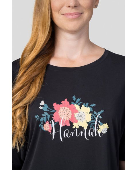 Tričko - krátky rukáv HANNAH CLEA Lady, anthracite