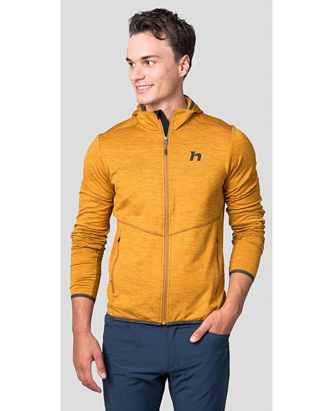 Pánská mikina HANNAH DAMAR HOODY, golden yellow mel