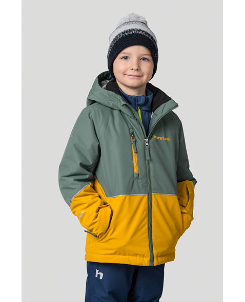 Dětská bunda HANNAH ANAKIN JR, dark forest/golden yellow