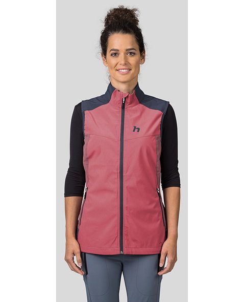 Dámska vesta HANNAH PULLA VEST, baroque rose/india ink