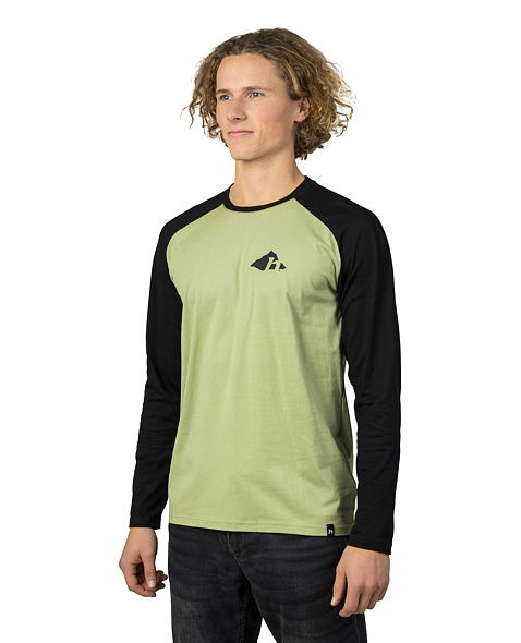 Pánské tričko HANNAH HANES, mosstone/anthracite