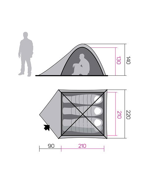 Tent HANNAH CAMPING TYCOON 4