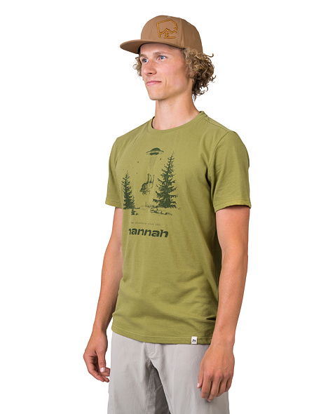 Pánské tričko HANNAH FRED, green olive