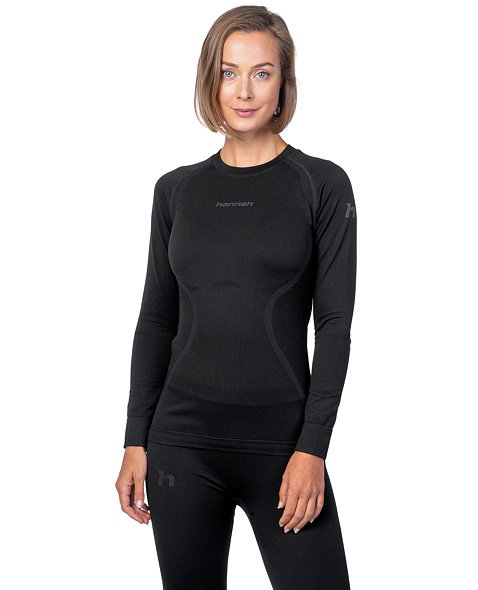 Dámské funkční termoprádlo HANNAH THERMO ACTIVE TS L/S W, anthracite