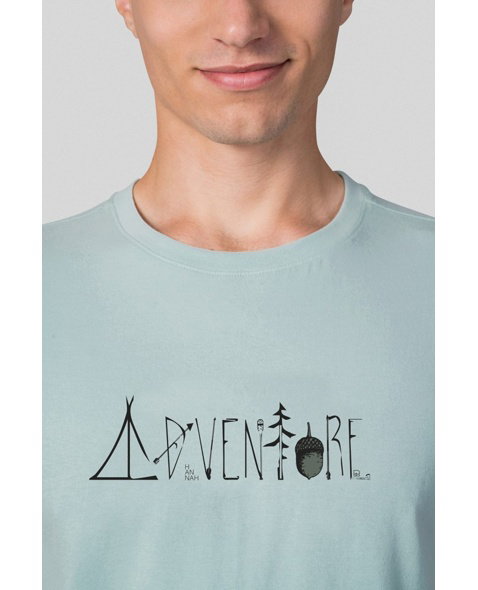 Tričko - krátky rukáv HANNAH MIKO Man, harbor gray