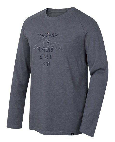 T-shirt - long-sleeve HANNAH GRUTE Man, Steel gray mel