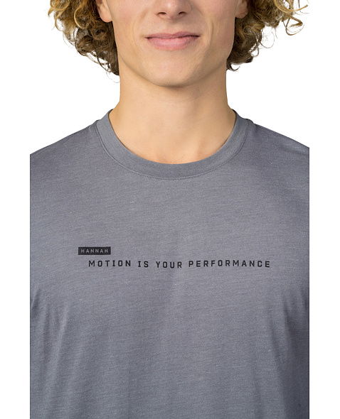 Pánske tričko HANNAH KIRK, steel gray