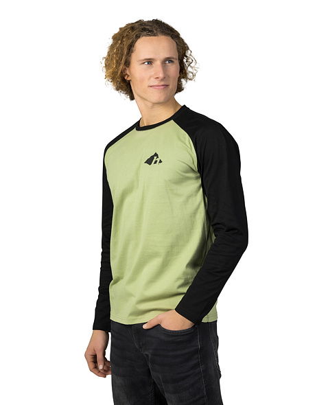 Pánské tričko HANNAH HANES, mosstone/anthracite