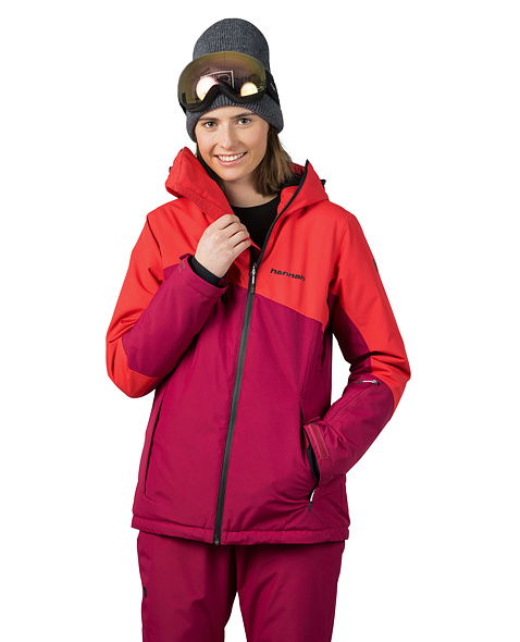 Dámská bunda HANNAH MAKY COL, poinsettia/anemone