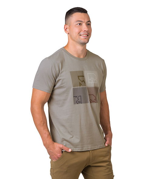 Pánské tričko HANNAH RAMONE, timber wolf (brown)