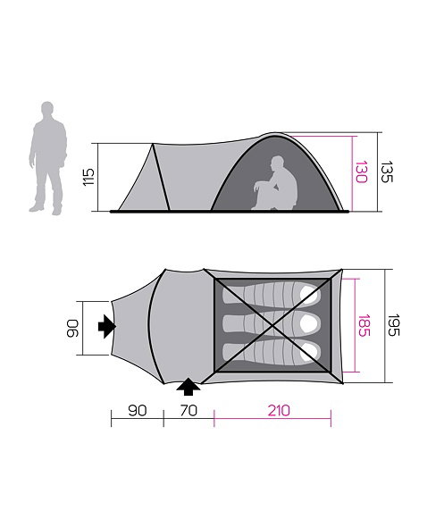 Tent HANNAH CAMPING ARRANT 3