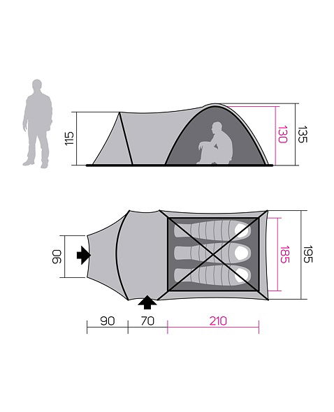 Tent HANNAH CAMPING ARRANT 3