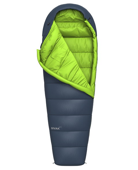 Sleepingbag HANNAH CAMPING BIVAK 240 Uni, midnight navy/lime green II